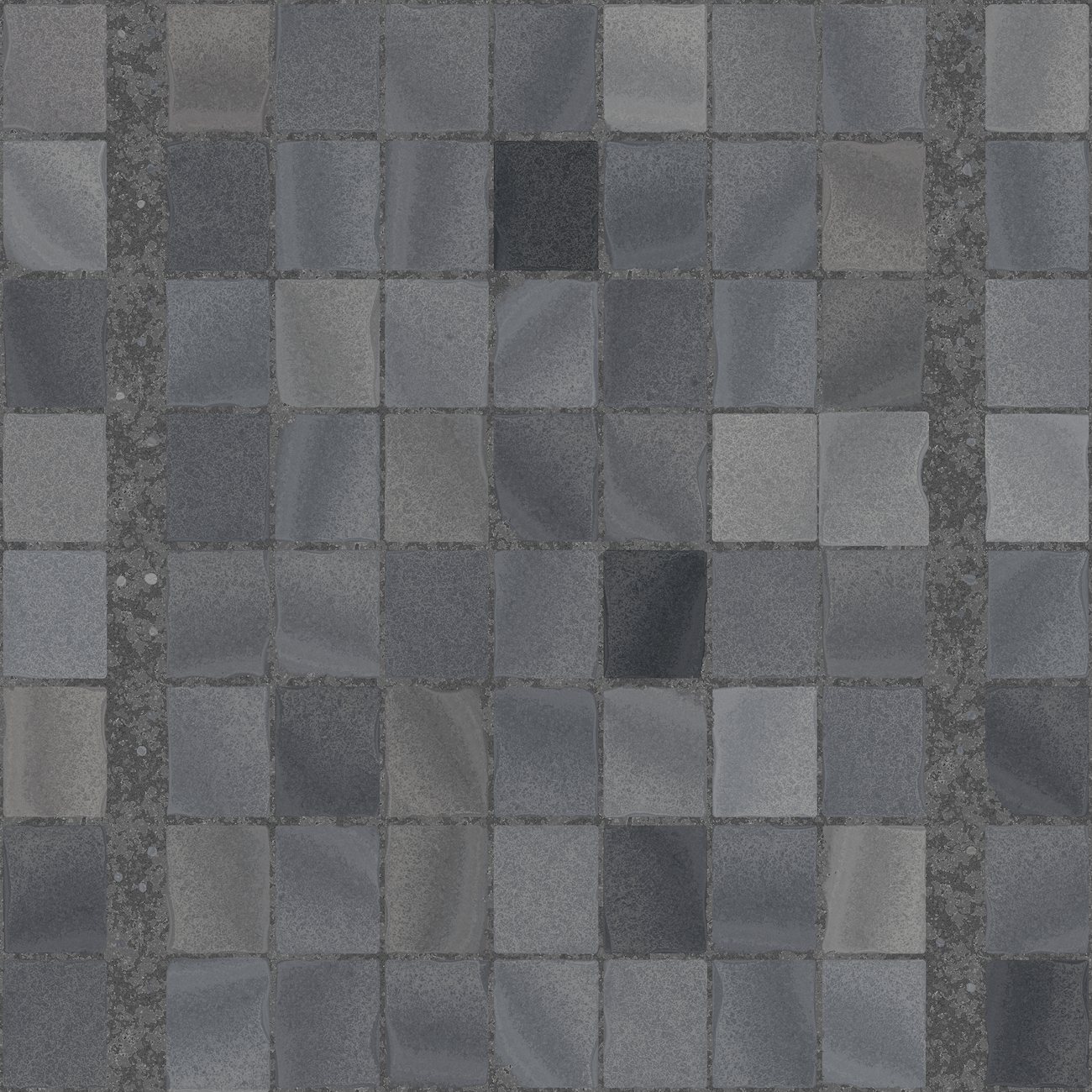 Studio setup with professional lighting and parabet ceramic tiles arranged for documentation